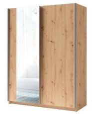 Kleiderschrank mit Schiebetüren mit Spiegel Gozo III 10 - Artisan-Eiche