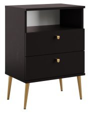 Set aus zwei Nachttischen High 22 - schwarz