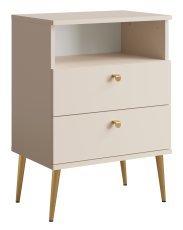 Nachttische High 22 - 2 Stück - beige