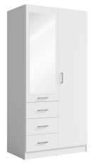 Kleiderschrank mit Spiegel Konzo 15 2T3SZ - weiß