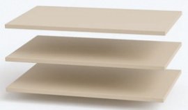 Zusätzliche Regalböden für den Kleiderschrank Lorenz 67