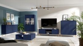 Wohnzimmer Rose - blau