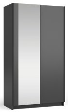 Kleiderschrank mit Schiebetüren mit Spiegel Sofia 07 - schwarz