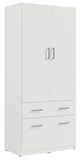 Kleiderschrank mit zwei Türen und Schubladen Tallin 03 B