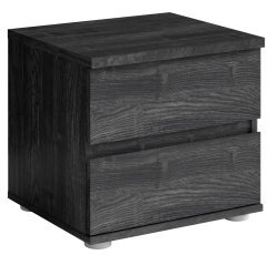 Set aus zwei Nachttischen Togo 23 - Portland-Esche schwarz