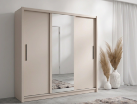 Schwebetürenschrank Baku 13 - 250 cm - Kaschmirbeige