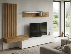 TV-Regal Kipp – Artisan-Eiche/Weiß