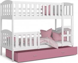 Weiß mit rosa Schublade