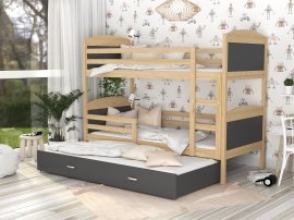 Kojenbett Mateusz 3 mit zusätzlichem Bett - 90x200 cm