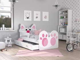 Kinderbett Tiere 80x160 cm - Katze