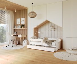 Bett Happy 2009 - 90x200 cm - weiß-weiß