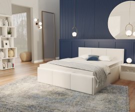 Bett Panama tapecirani plus - 140x200 cm - weiß
