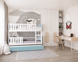 Etagenbett Tami 3 MDF mit Zusatzbett – 80 x 190 cm