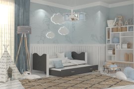 Bett Mikolaj P2 MDF mit Zusatzliegefläche – 80 × 160 cm