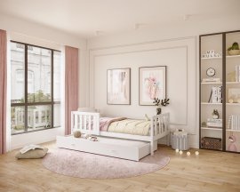 Bett Nemo P2 MDF mit Zusatzliegefläche – 80 x 160 cm
