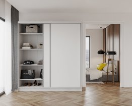 AJK Meble - Kleiderschrank mit Schiebetüren Denver – 120 cm