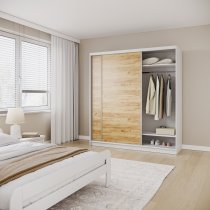 AJK Meble - Kleiderschrank Denver mit Schiebetüren – 200 cm
