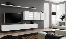 Multimedia-TV-Regal Switch VII 340 cm - weiß
