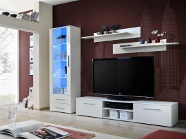 Multimedia TV Regal Galino A 250 cm LED - weiß