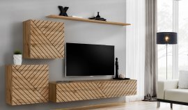 Regal für das Wohnzimmer Switch V - Eiche Wotan