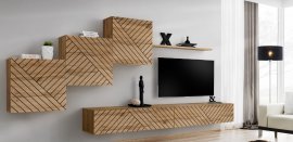 Regal für das Wohnzimmer Switch X - Eiche Wotan