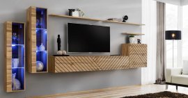 Regal für das Wohnzimmer Switch XI - Eiche Wotan