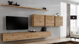 Regal für das Wohnzimmer Switch XVII - Eiche Wotan