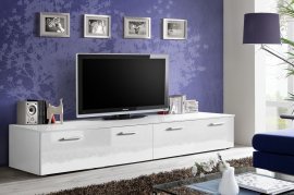 TV-Element Duo 200 cm - weiß/weißer Glanz