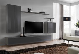 Regal für das Wohnzimmer Switch II 270 cm - Graphit
