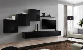Regal für das Wohnzimmer Switch X 330 cm - schwarz
