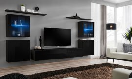 Regal für das Wohnzimmer Switch XIV 320 cm LED - Schwarz