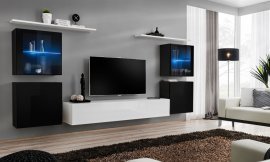 Regal für das Wohnzimmer Switch XIV 320 cm LED - schwarz/weiß