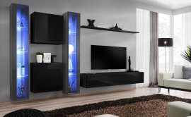 Regal für das Wohnzimmer Switch XVI 330 cm LED - schwarz