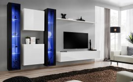 Regal für das Wohnzimmer Switch XVI 330 cm LED - schwarz/weiß