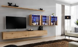 Wohnzimmerregal Switch XVII 340 cm LED - Wotan