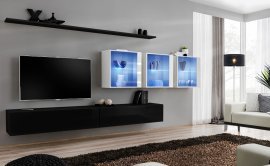 Regal für das Wohnzimmer Switch XVII 340 cm LED - schwarz/weiß
