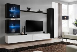 Regal für das Wohnzimmer Switch XVIII 280 cm LED - schwarz/weiß