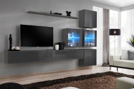 Regal für das Wohnzimmer Switch XIX 310 cm LED - Graphit