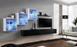 Regal für das Wohnzimmer Switch XX 310 cm LED - weiß/schwarz