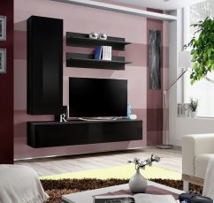 Regal für das Wohnzimmer FLY H1 160 cm - schwarz