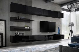 Regal für Wohnzimmer FLY I1 320 cm - schwarz