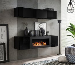 Regal für das Wohnzimmer FLY N1 160 cm - schwarz