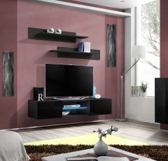 Regal für das Wohnzimmer FLY 33 LED - schwarz