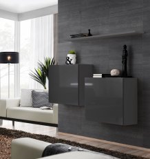 Regal für das Wohnzimmer Switch SB I - graphite