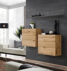 Regal für das Wohnzimmer Switch SB I - Wotan Eiche/Graphit