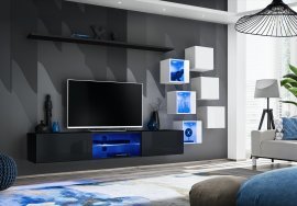 Regal für das Wohnzimmer Switch XXI LED - schwarz/weiß