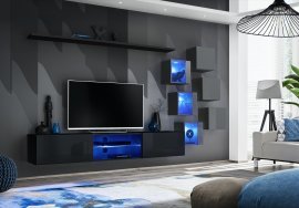Regal für Wohnzimmer Switch XXI LED - schwarz/graphit
