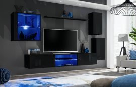 Regal für das Wohnzimmer Switch XXIII 250 cm LED - schwarz