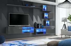 Regal für das Wohnzimmer Switch XXIV 260 cm LED - graphit