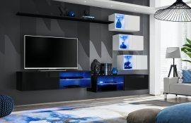 Regal für das Wohnzimmer Switch XXIV 260 cm LED - schwarz/weiß